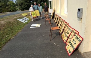 Préparatifs pour le vide greniers du 12 octobre