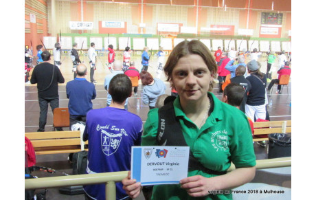 Virginie au championnat de France 2018